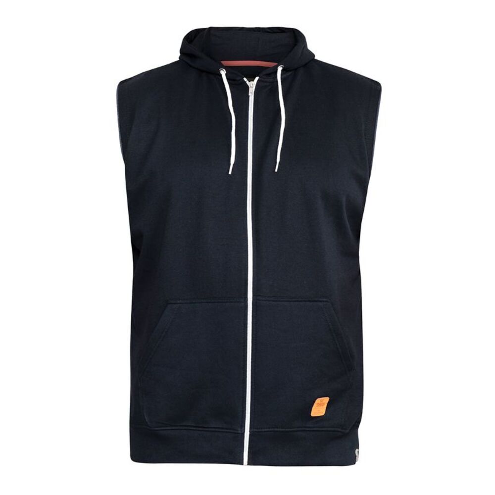 Duke Mens D555 Blake Kingsize Sleeveless Full Zip Hoodie / Navy